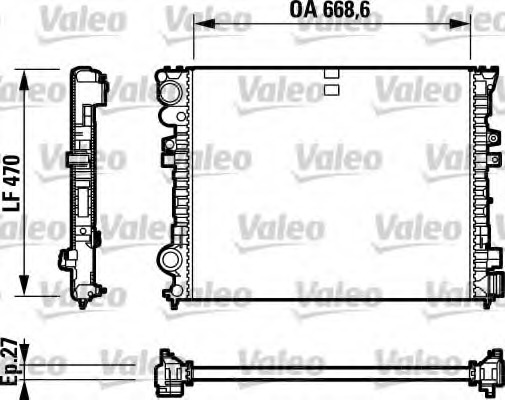 Radiator, racire motor 732692 VALEO - Radiator apa/piese Radiator, racire motor 732692 VALEO - Radiator apa/piese
