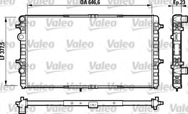 Radiator, racire motor 732698 VALEO - Radiator apa/piese Radiator, racire motor 732698 VALEO - Radiator apa/piese