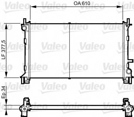Radiator, racire motor 732735 VALEO - Radiator apa/piese Radiator, racire motor 732735 VALEO - Radiator apa/piese