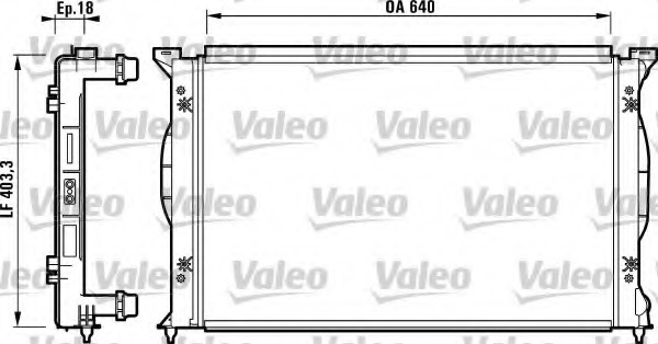 Radiator, racire motor 732738 VALEO - Radiator apa/piese Radiator, racire motor 732738 VALEO - Radiator apa/piese