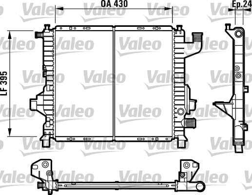 Radiator, racire motor 732819 VALEO - Radiator apa/piese Radiator, racire motor 732819 VALEO - Radiator apa/piese