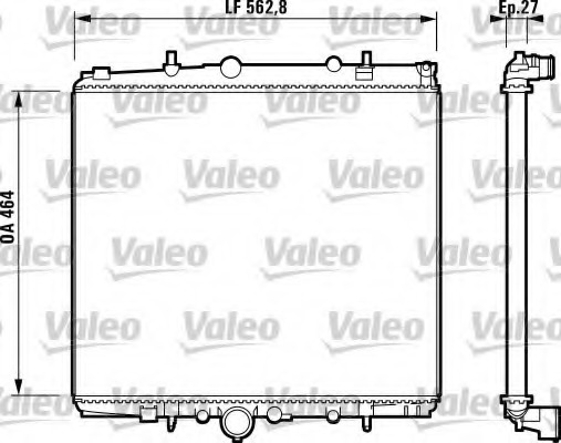 Radiator, racire motor 732880 VALEO - Radiator apa/piese Radiator, racire motor 732880 VALEO - Radiator apa/piese