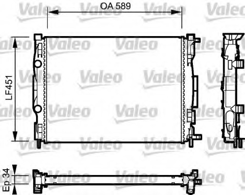Radiator, racire motor 732946 VALEO - Radiator apa/piese Radiator, racire motor 732946 VALEO - Radiator apa/piese