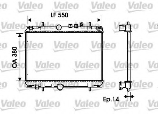 Radiator, racire motor 734278 VALEO - Radiator apa/piese Radiator, racire motor 734278 VALEO - Radiator apa/piese
