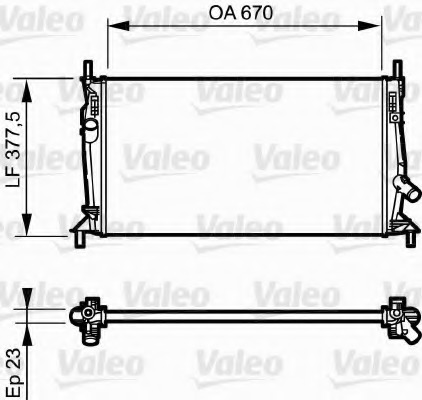 Radiator, racire motor 734320 VALEO - Radiator apa/piese Radiator, racire motor 734320 VALEO - Radiator apa/piese