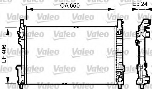 Radiator, racire motor 734378 VALEO - Radiator apa/piese Radiator, racire motor 734378 VALEO - Radiator apa/piese