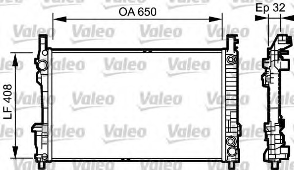 Radiator, racire motor 734379 VALEO - Radiator apa/piese Radiator, racire motor 734379 VALEO - Radiator apa/piese