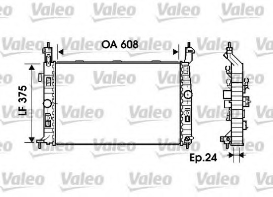 Radiator, racire motor 734384 VALEO - Radiator apa/piese Radiator, racire motor 734384 VALEO - Radiator apa/piese