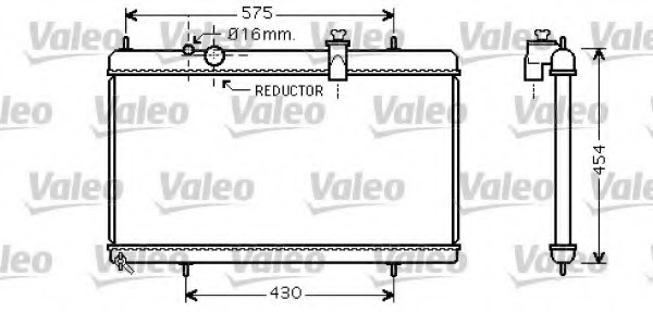 Radiator, racire motor 734452 VALEO - Radiator apa/piese