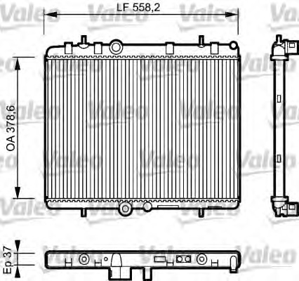 Radiator, racire motor 734463 VALEO - Radiator apa/piese Radiator, racire motor 734463 VALEO - Radiator apa/piese