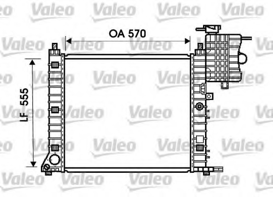 Radiator, racire motor 734674 VALEO - Radiator apa/piese Radiator, racire motor 734674 VALEO - Radiator apa/piese