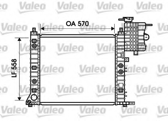 Radiator, racire motor 734806 VALEO - Radiator apa/piese Radiator, racire motor 734806 VALEO - Radiator apa/piese