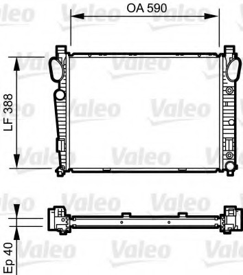 Radiator, racire motor 734855 VALEO - Radiator apa/piese Radiator, racire motor 734855 VALEO - Radiator apa/piese