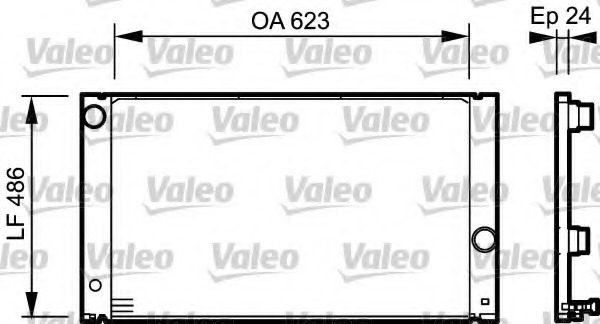 Radiator, racire motor 734898 VALEO - Radiator apa/piese Radiator, racire motor 734898 VALEO - Radiator apa/piese
