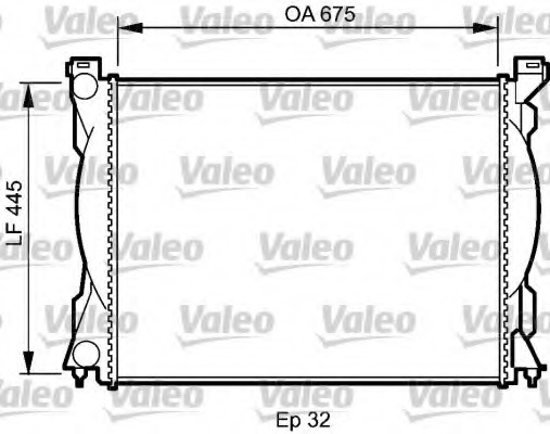 Radiator, racire motor 735027 VALEO - Radiator apa/piese Radiator, racire motor 735027 VALEO - Radiator apa/piese