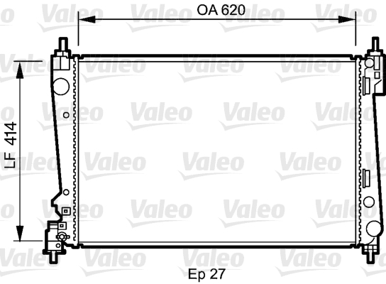 Radiator, racire motor 735041 VALEO - Radiator apa/piese Radiator, racire motor 735041 VALEO - Radiator apa/piese