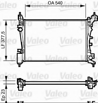 Radiator, racire motor 735042 VALEO - Radiator apa/piese Radiator, racire motor 735042 VALEO - Radiator apa/piese