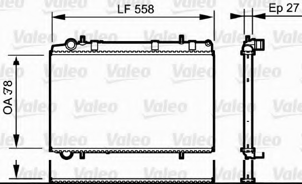 Radiator, racire motor 735136 VALEO - Radiator apa/piese Radiator, racire motor 735136 VALEO - Radiator apa/piese