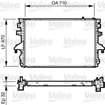 Radiator, racire motor 735170 VALEO - Radiator apa/piese Radiator, racire motor 735170 VALEO - Radiator apa/piese