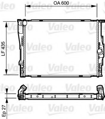Radiator, racire motor 735194 VALEO - Radiator apa/piese Radiator, racire motor 735194 VALEO - Radiator apa/piese