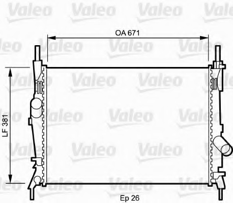 Radiator, racire motor 735269 VALEO - Radiator apa/piese Radiator, racire motor 735269 VALEO - Radiator apa/piese
