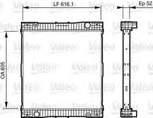 Radiator, racire motor 735303 VALEO - Radiator apa/piese Radiator, racire motor 735303 VALEO - Radiator apa/piese