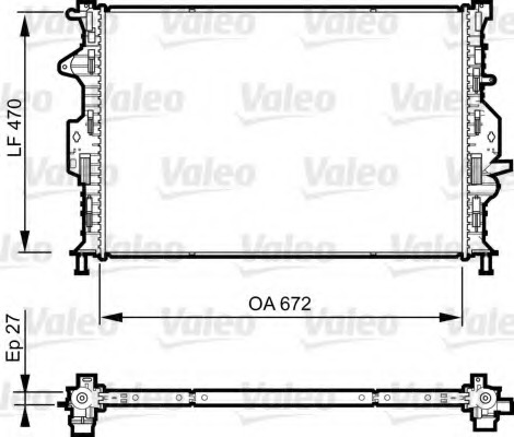 Radiator, racire motor 735374 VALEO - Radiator apa/piese Radiator, racire motor 735374 VALEO - Radiator apa/piese