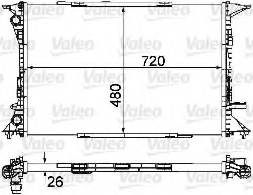 Radiator, racire motor 735471 VALEO - Radiator apa/piese Radiator, racire motor 735471 VALEO - Radiator apa/piese