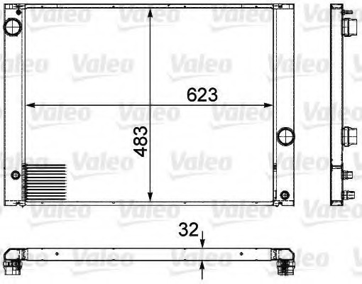 Radiator, racire motor 735476 VALEO - Radiator apa/piese Radiator, racire motor 735476 VALEO - Radiator apa/piese