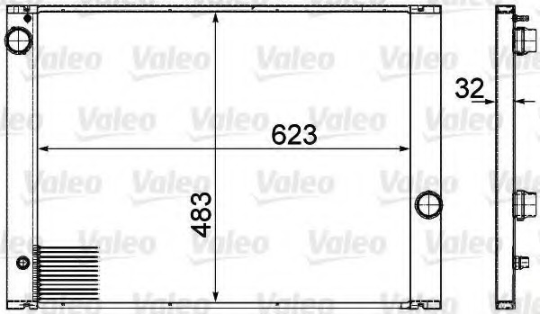 Radiator, racire motor 735477 VALEO - Radiator apa/piese Radiator, racire motor 735477 VALEO - Radiator apa/piese