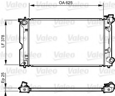 Radiator, racire motor 735567 VALEO - Radiator apa/piese Radiator, racire motor 735567 VALEO - Radiator apa/piese