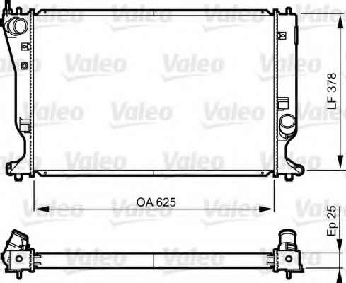 Radiator, racire motor 735574 VALEO - Radiator apa/piese Radiator, racire motor 735574 VALEO - Radiator apa/piese