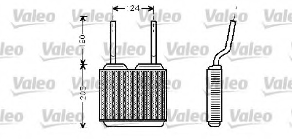 Schimbator caldura, incalzire habitaclu 812146 VALEO - Radiator incalzire interior