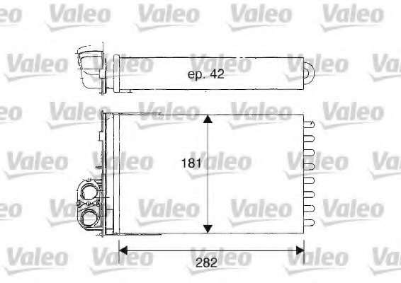 Schimbator caldura, incalzire habitaclu 812181 VALEO - Radiator incalzire interior