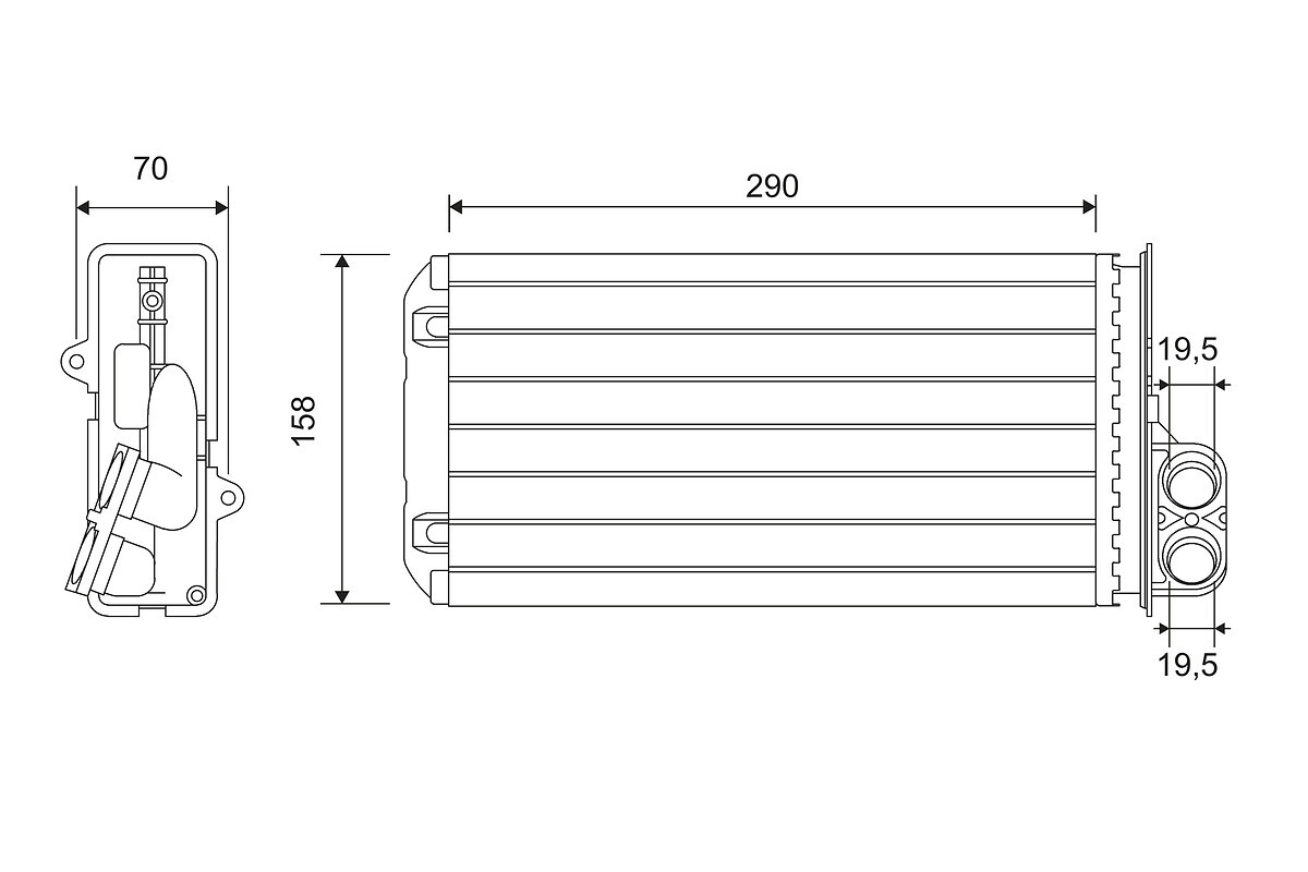 Schimbator caldura, incalzire habitaclu 812212 VALEO - Radiator incalzire interior Schimbator caldura, incalzire habitaclu 812212 VALEO - Radiator incalzire interior