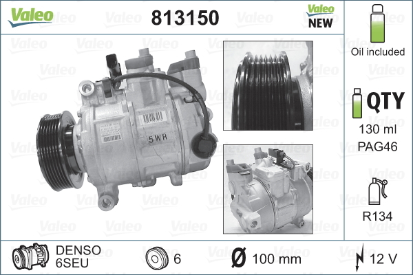 Compresor, climatizare 813150 VALEO - Compresor/piese Compresor, climatizare 813150 VALEO - Compresor/piese