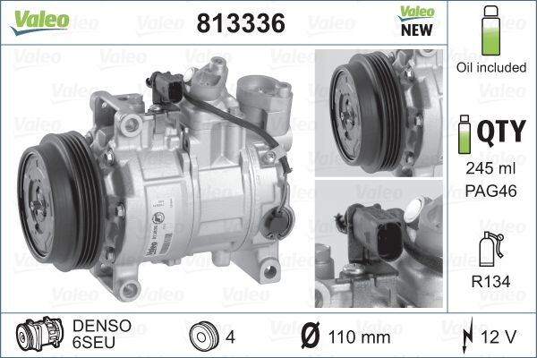Compresor, climatizare 813336 VALEO - Compresor/piese Compresor, climatizare 813336 VALEO - Compresor/piese