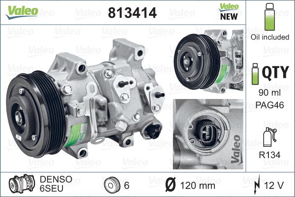 Compresor, climatizare 813414 VALEO - Compresor/piese Compresor, climatizare 813414 VALEO - Compresor/piese