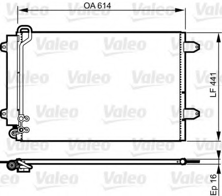 Condensator, climatizare 814002 VALEO - Radiator clima