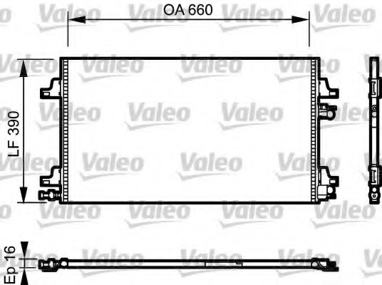 Condensator, climatizare 814006 VALEO - Radiator clima Condensator, climatizare 814006 VALEO - Radiator clima
