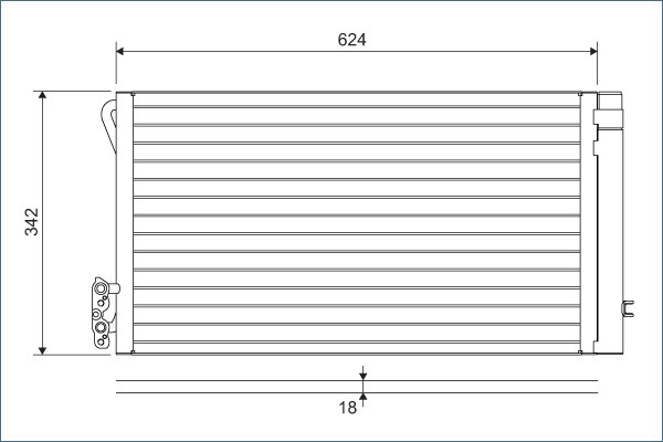 Condensator, climatizare 814012 VALEO - Radiator clima Condensator, climatizare 814012 VALEO - Radiator clima