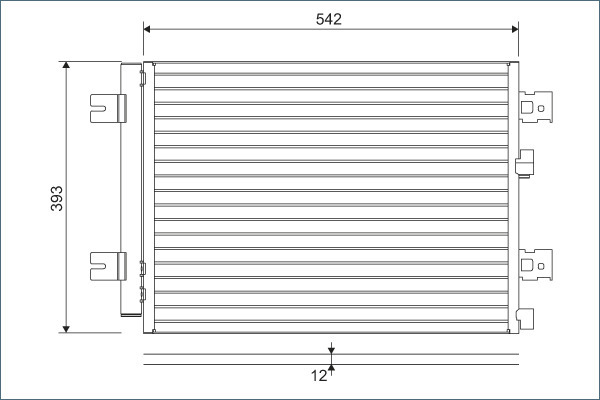 Condensator, climatizare 814077 VALEO - Radiator clima