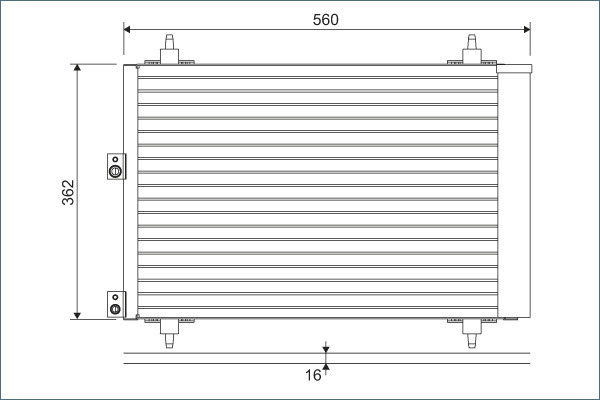 Condensator, climatizare 814080 VALEO - Radiator clima Condensator, climatizare 814080 VALEO - Radiator clima