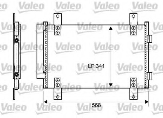 Condensator, climatizare 814081 VALEO - Radiator clima