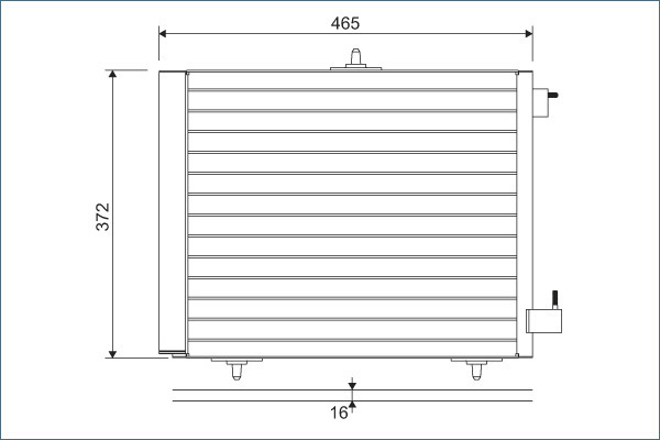 Condensator, climatizare 814095 VALEO - Radiator clima Condensator, climatizare 814095 VALEO - Radiator clima