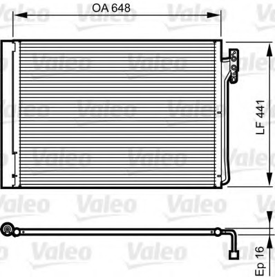 Condensator, climatizare 814165 VALEO - Radiator clima Condensator, climatizare 814165 VALEO - Radiator clima
