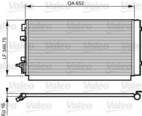 Condensator, climatizare 814187 VALEO - Radiator clima Condensator, climatizare 814187 VALEO - Radiator clima