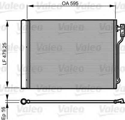 Condensator, climatizare 814192 VALEO - Radiator clima Condensator, climatizare 814192 VALEO - Radiator clima