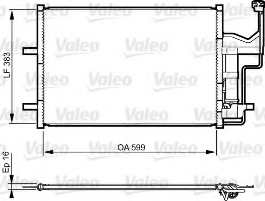 Condensator, climatizare 814216 VALEO - Radiator clima Condensator, climatizare 814216 VALEO - Radiator clima