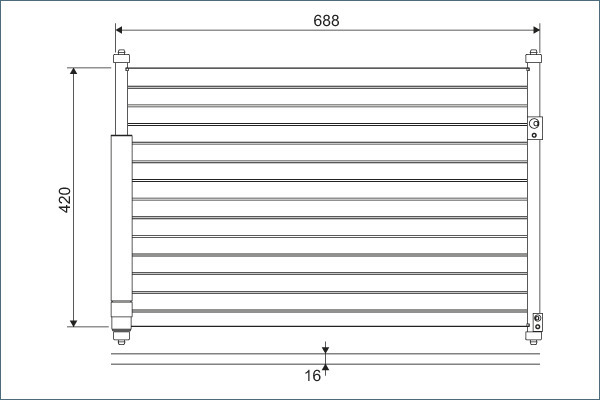 Condensator, climatizare 814228 VALEO - Radiator clima